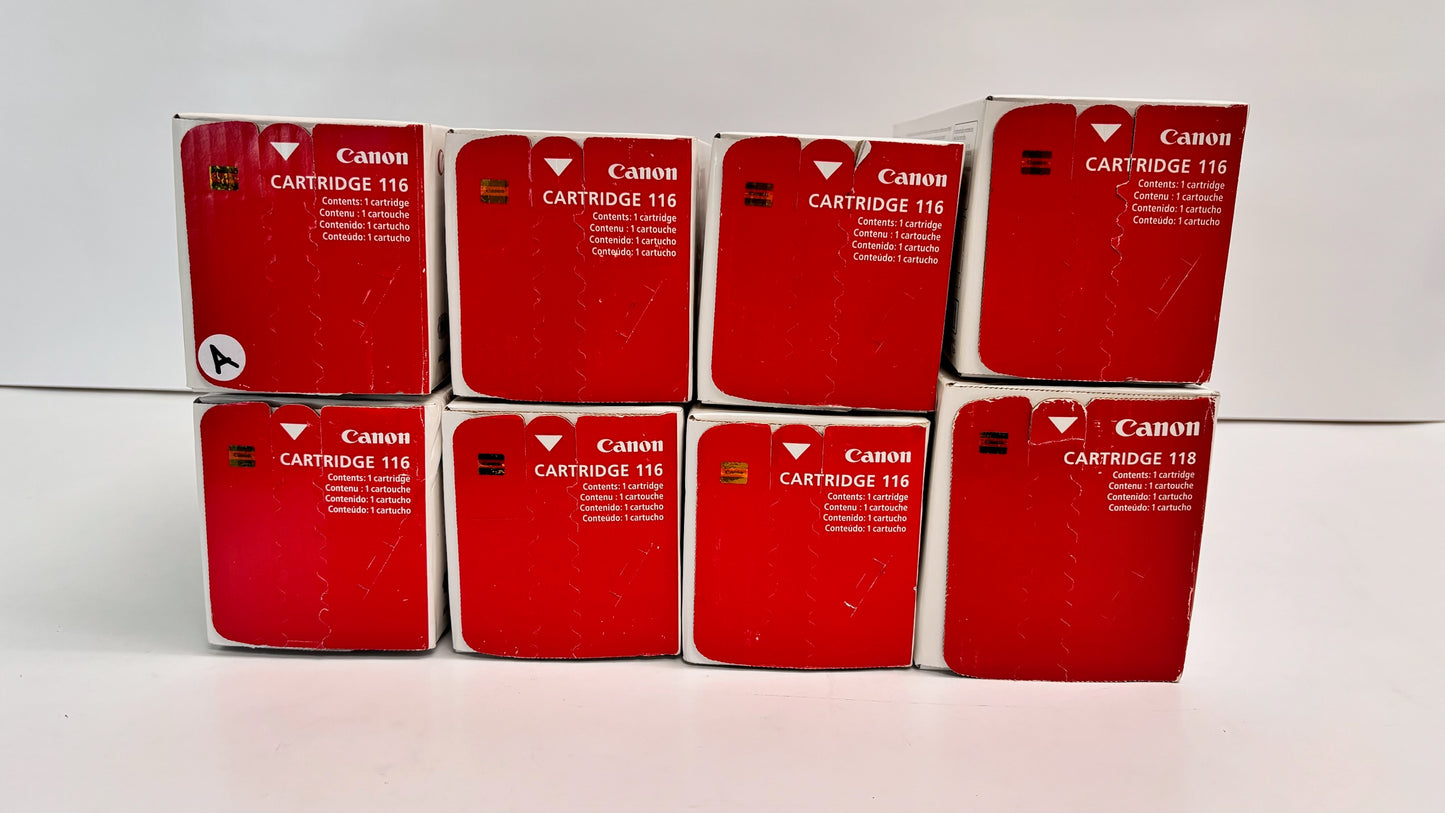 8 Genuine Canon 116 MF8030Cn CMYK Standard Yield Toners 1977B001,1978,1979,1980