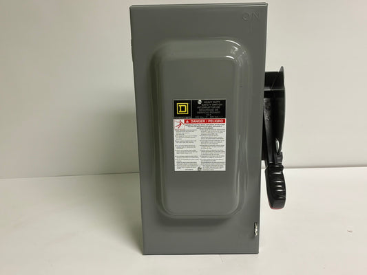 Square D HU362 60A 600V 3-Pole Non-Fusible Safety Switch, NEMA 1 Enclosure