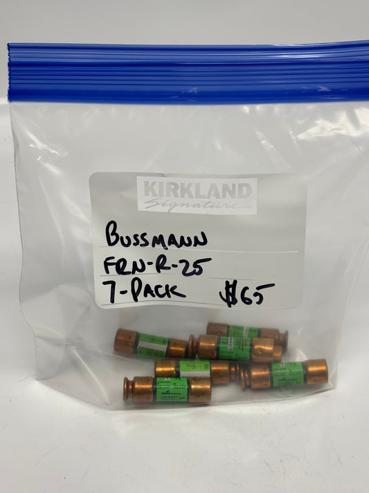 7-Pack Eaton FRN-R-25 Bussmann Series Class RK5 Fuse
