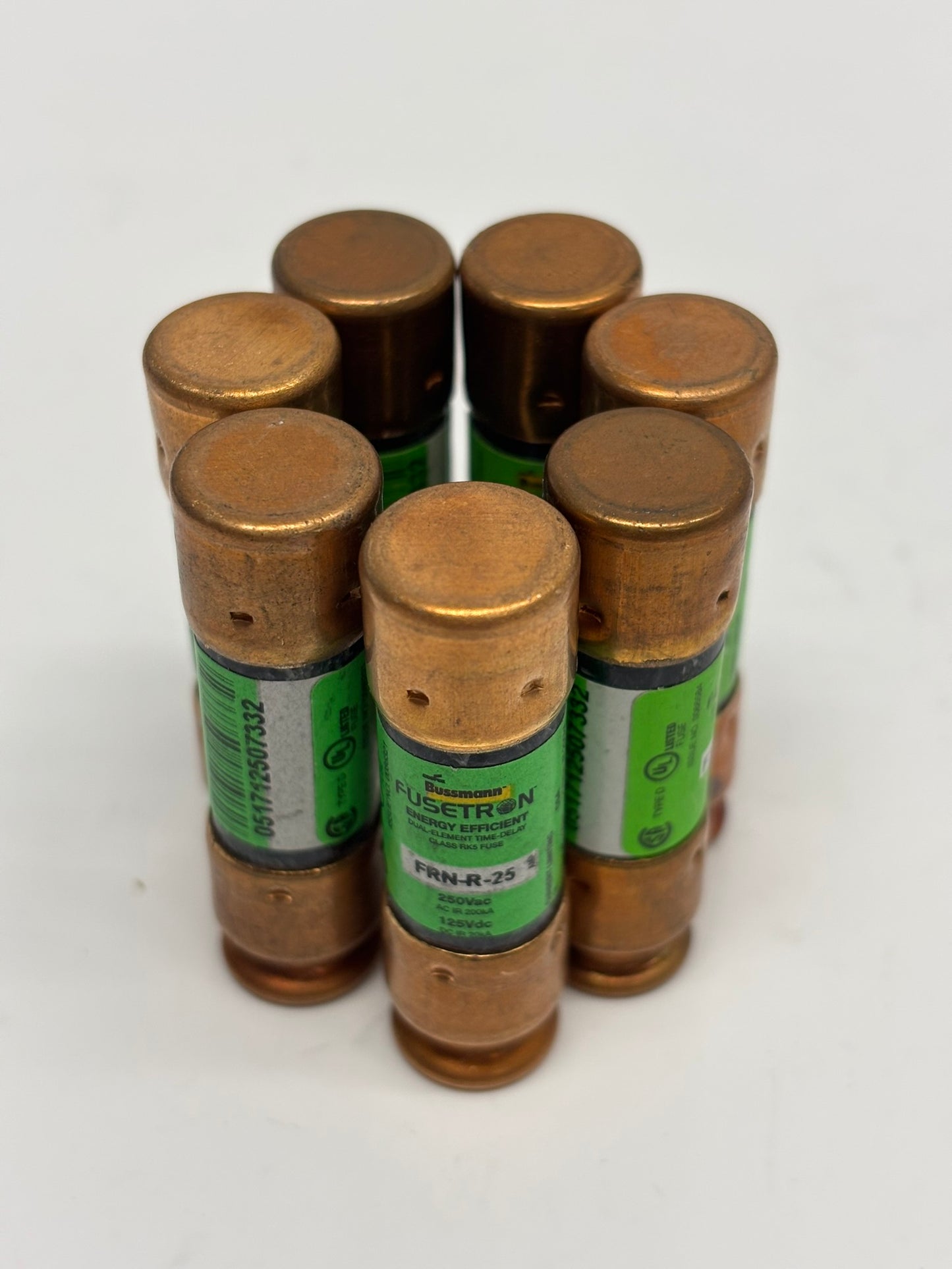 7-Pack Eaton FRN-R-25 Bussmann Series Class RK5 Fuse