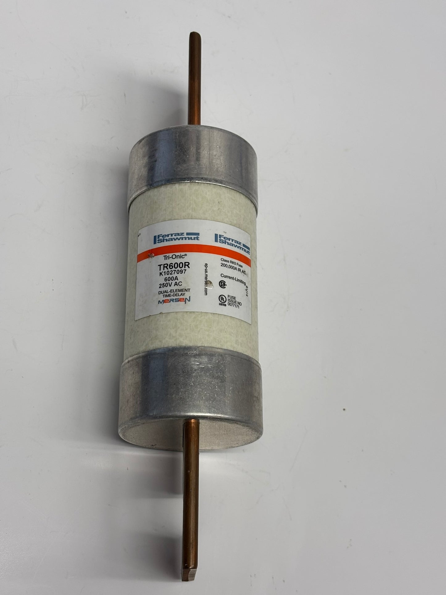 Mersen TR600R Tri-Onic Time-Delay/ Class RK5 Fuse, 250VAC/160VDC