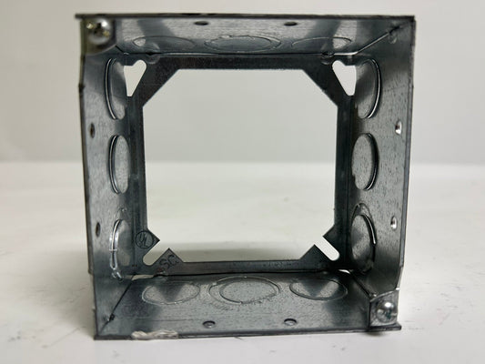 25 PK New Steel City 531711234 4" Square Extension Ring, 2-1/8" Deep, 30.3 Cu In