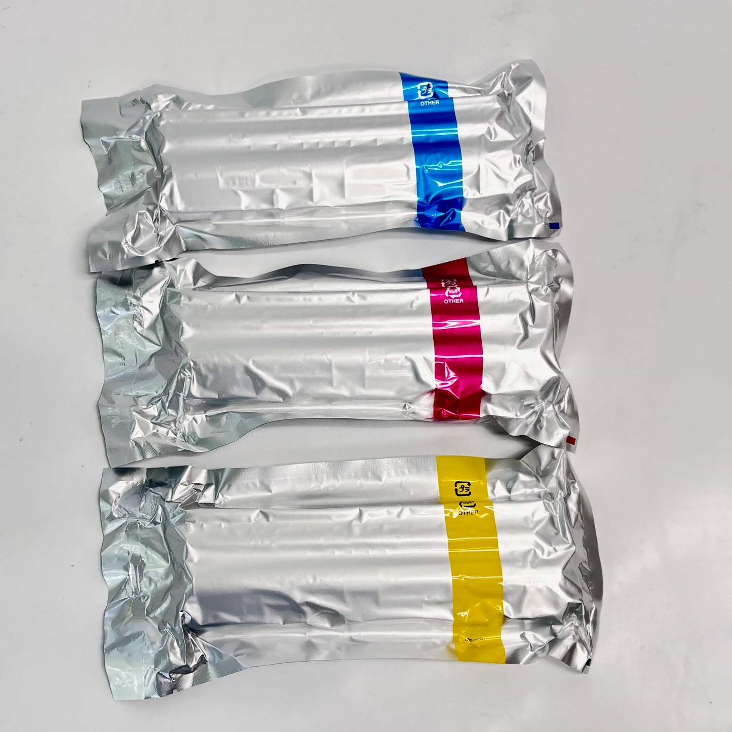 3 Open Genuine Brother HL3040CN Cyan, Magenta & Yellow Toners TN210, TN-210CMY