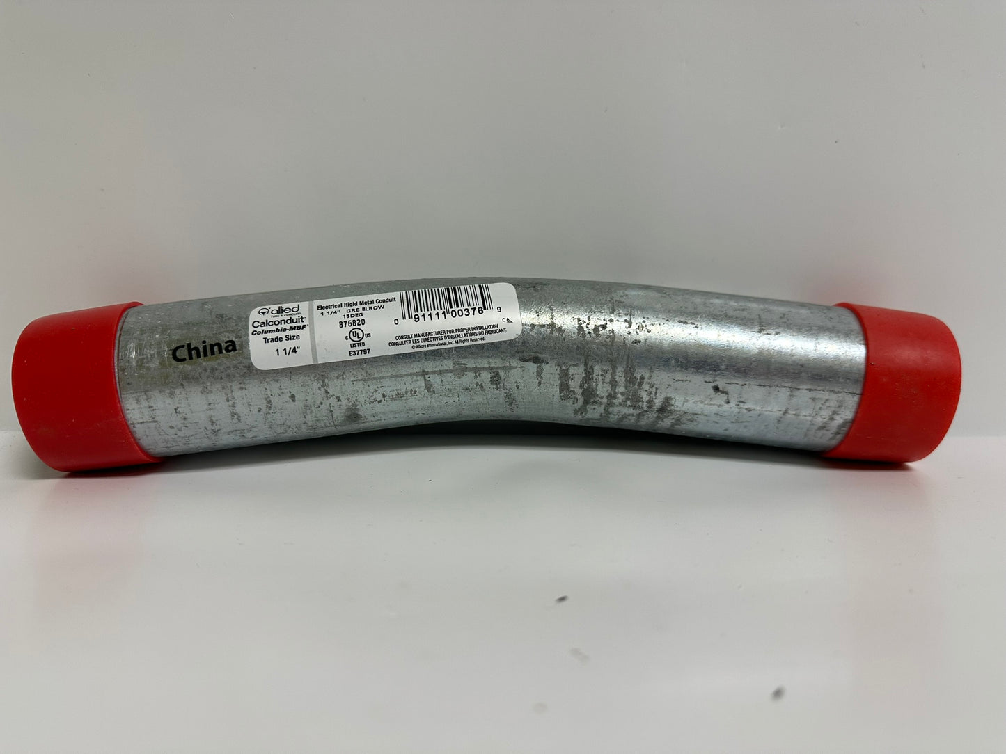 4 PK New Allied 876820 New 1-1/4" Rigid 15° Elbow, Galvanized Steel, UL Listed
