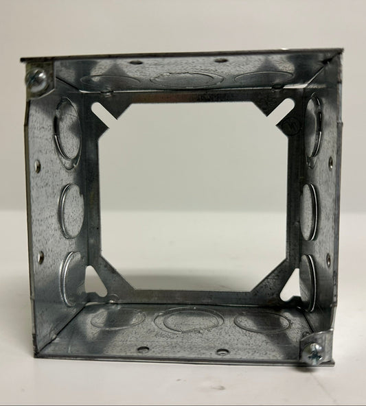 10 PK Steel City 53151234 New 4" Square Extension Ring, 1-1/2" Deep, 21 Cu In