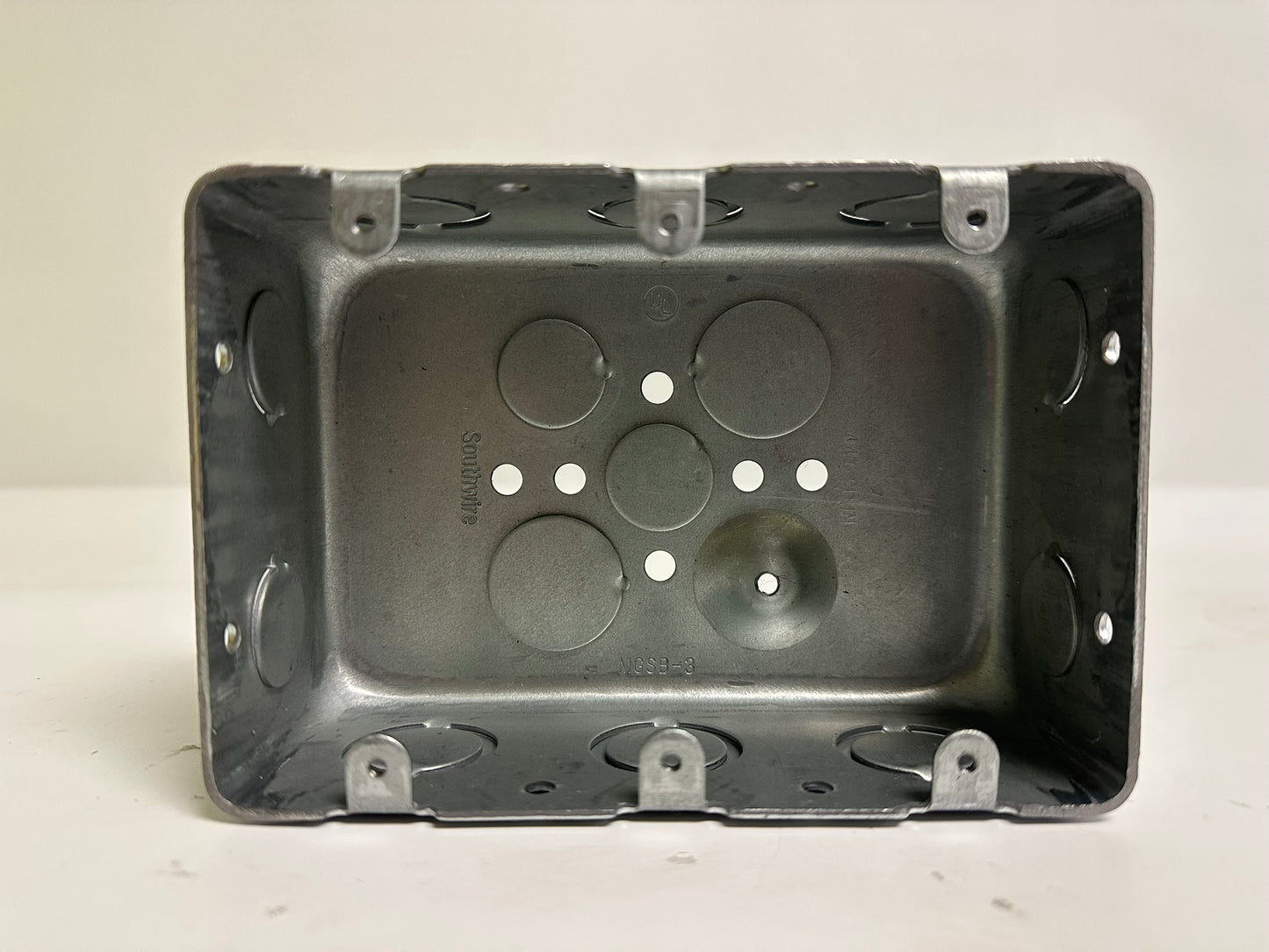 10 PK New Garvin MGSB-3 Open 3-Gang Steel Electrical Switch Box, 2-1/8" Deep