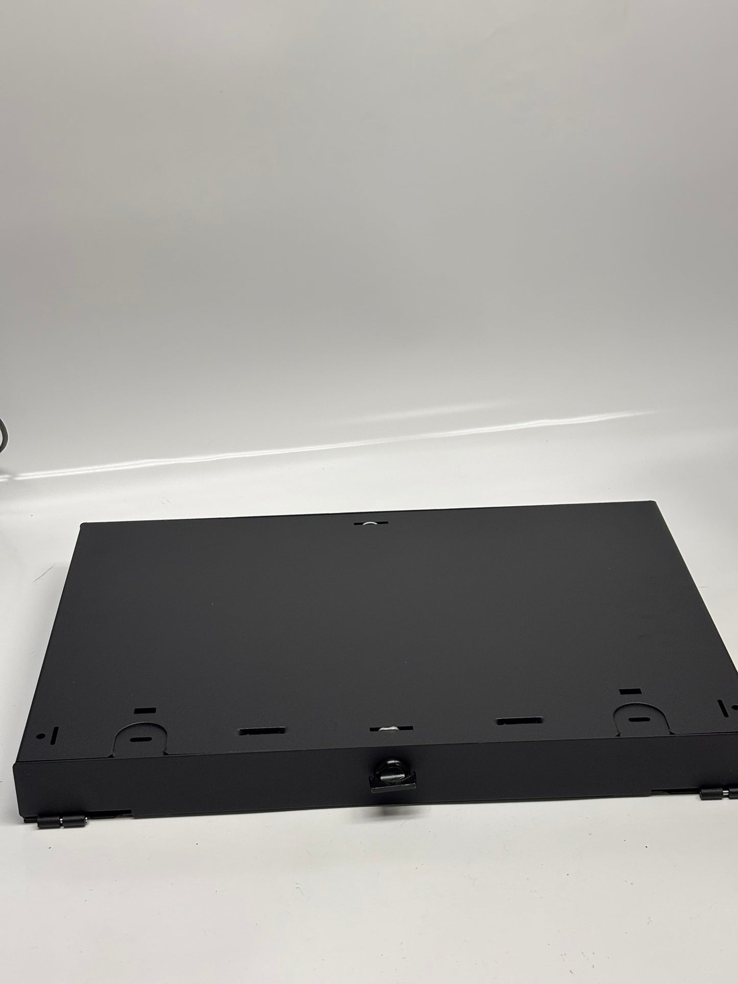 Panduit FRME1 Opticom Enclosure, Fiber Optic Rackmount, 1 RU, 3 Ports, Steel, Black