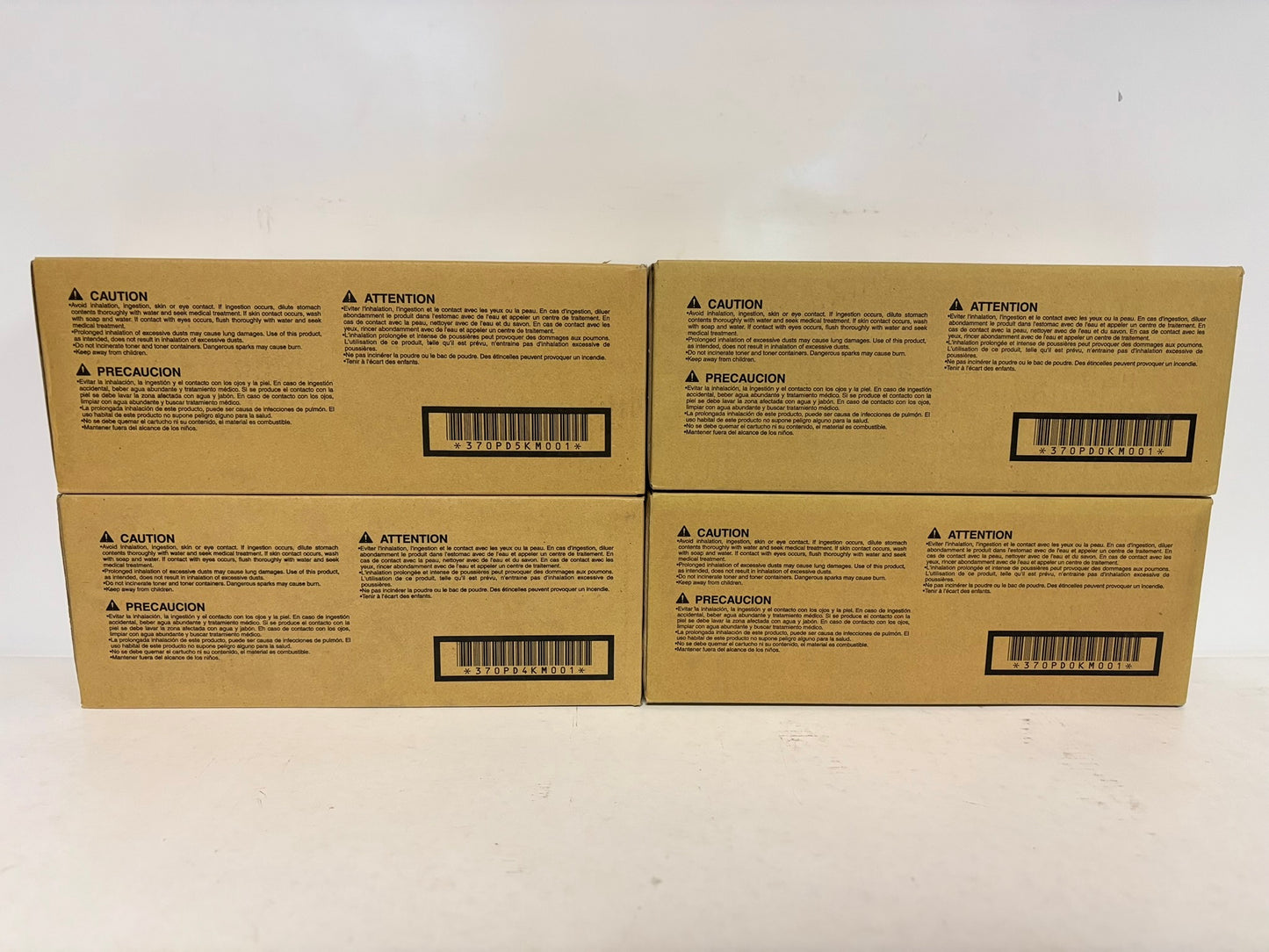 4 OEM Kyocera C5000 Series TK-502 CMKK Toner Cart. 370PD5KM001,D4KM0,D0KM0