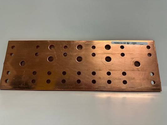 Caddy nVent Erico TMGBA12L15P Copper Grounding Plate, 12" Busbar