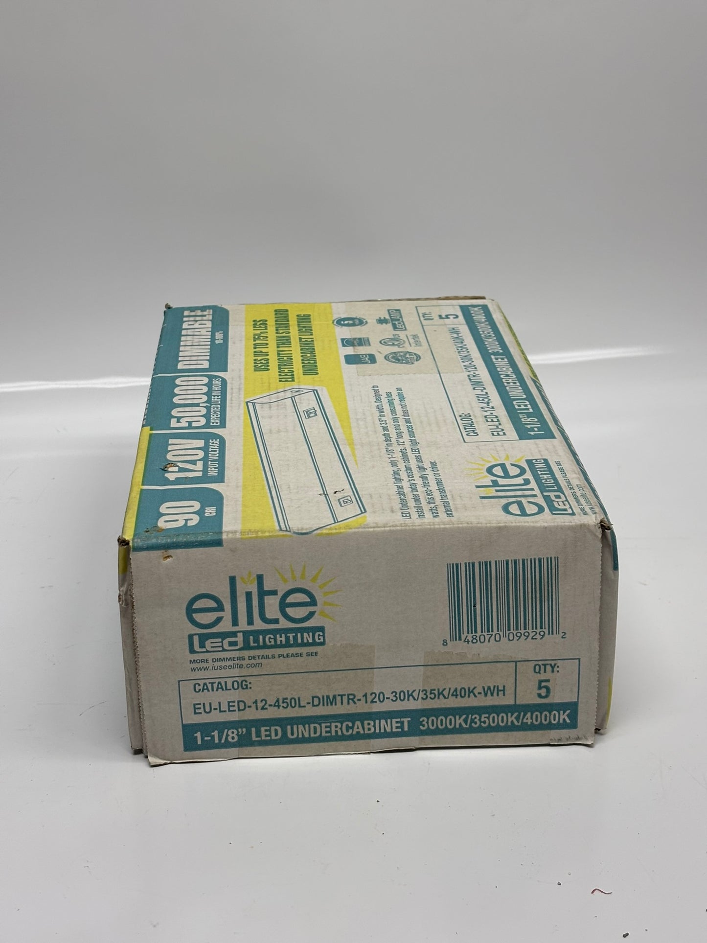 Elite LED Lighting EU-LED-12-450L-DIMTR-120-30K/35K/40K-WH Undercabinet Lighting