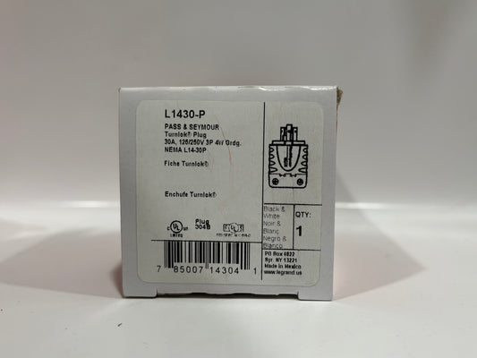 8 PK Legrand L1 430-P Turnlok 30A 125/250V Locking Plug