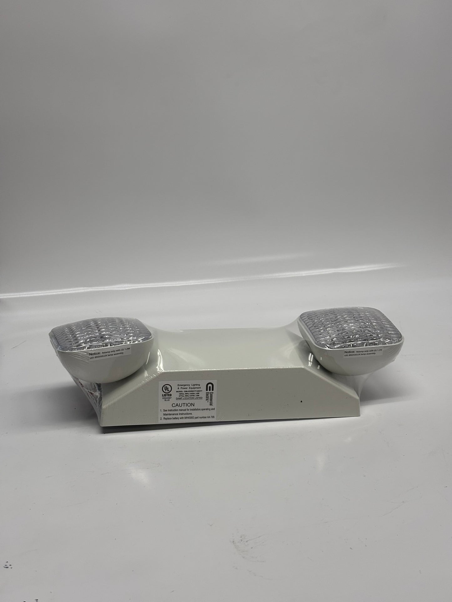 2-Pack Commercial Electric C003-821-752 LED Emergency Light with Battery Backup