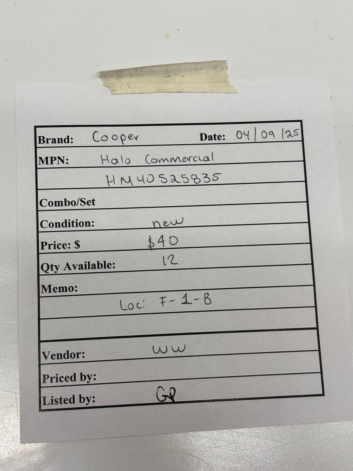 Cooper Lighting HM40525835 Halo Commercial 4" HM4 LED Module