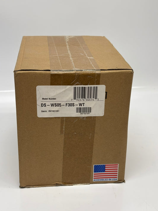 WAC Lighting DS-WS05-F30S-WT Tube Architectural 5" LED Wall Light Straight Flood Beam 3000K in White