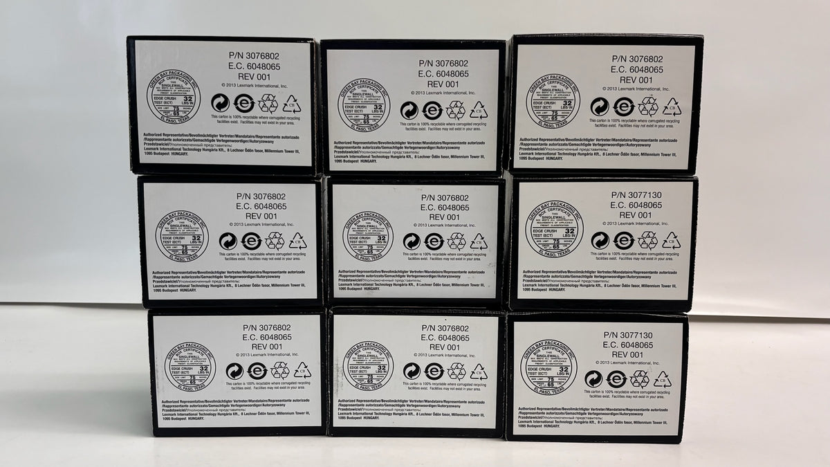 9 OEM Lexmark C540,C544 C,M,Y,K Toners C540H1CG,MG,YG,KG(Standard & High Yield)