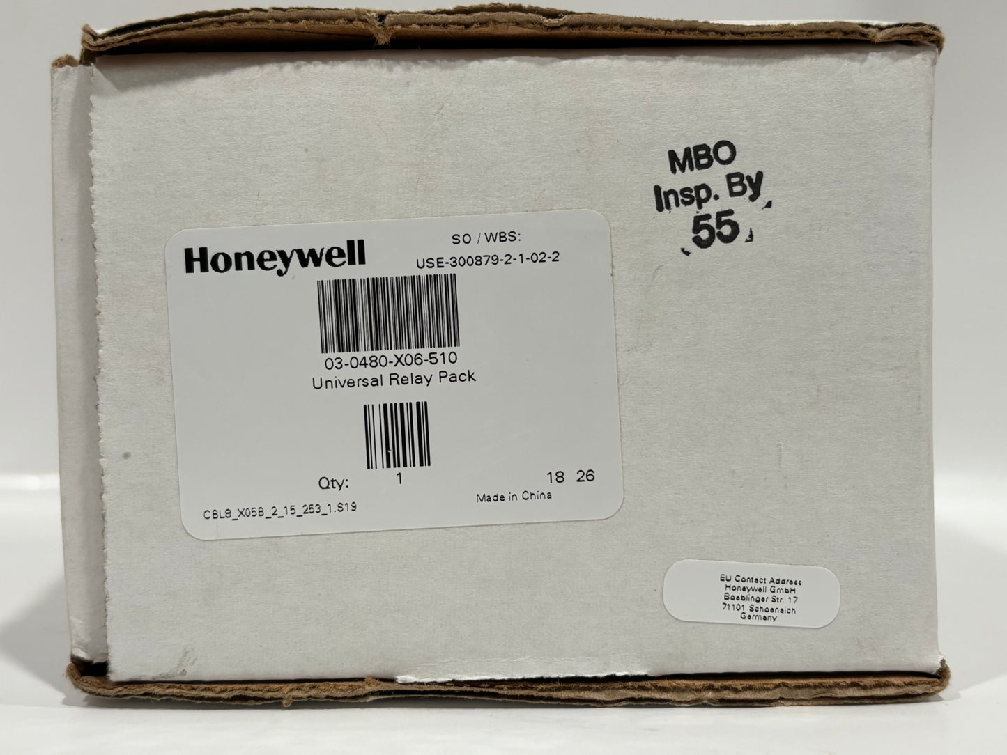 Honeywell 03-0480-X06-510 Relay Pack, 5 Outputs, 100–277VAC, DIN Rail Mount