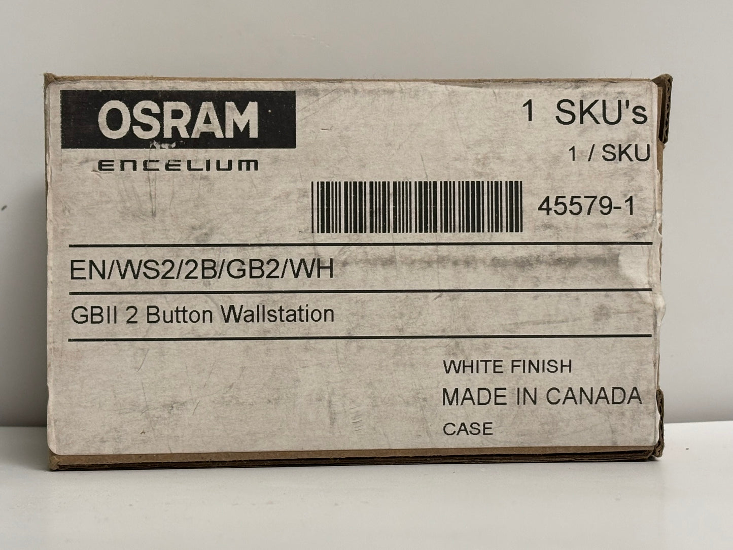 OSRAM EN/WS2/2B/GB2/WH Dual-Button Wall Station for ENCELIUM Systems