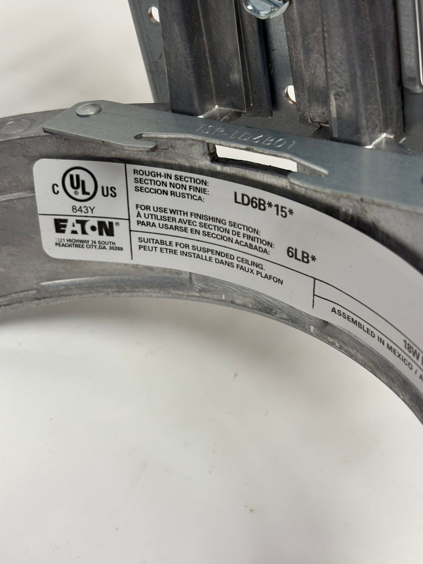 Eaton LD6B15D010 Cooper Lighting LED Downlight, Die Cast Aluminum