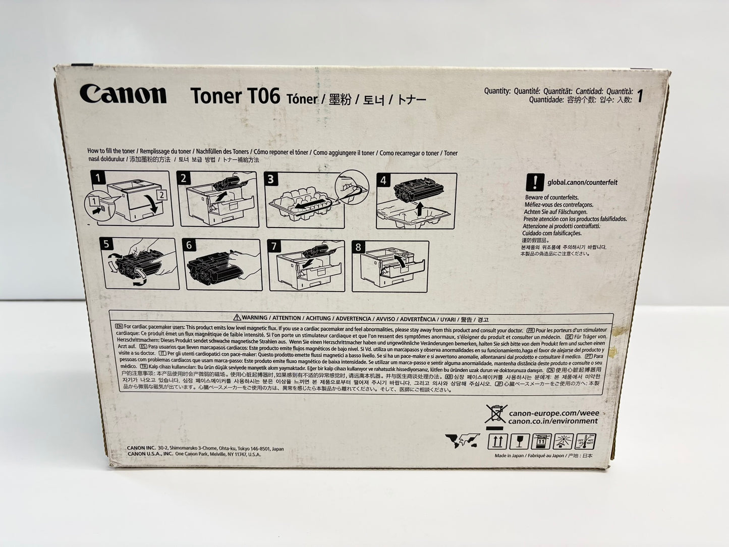 OEM Canon imageRunner 1643/ 1643 II imageClass X 1643 II T06 Toner 3526C001AA