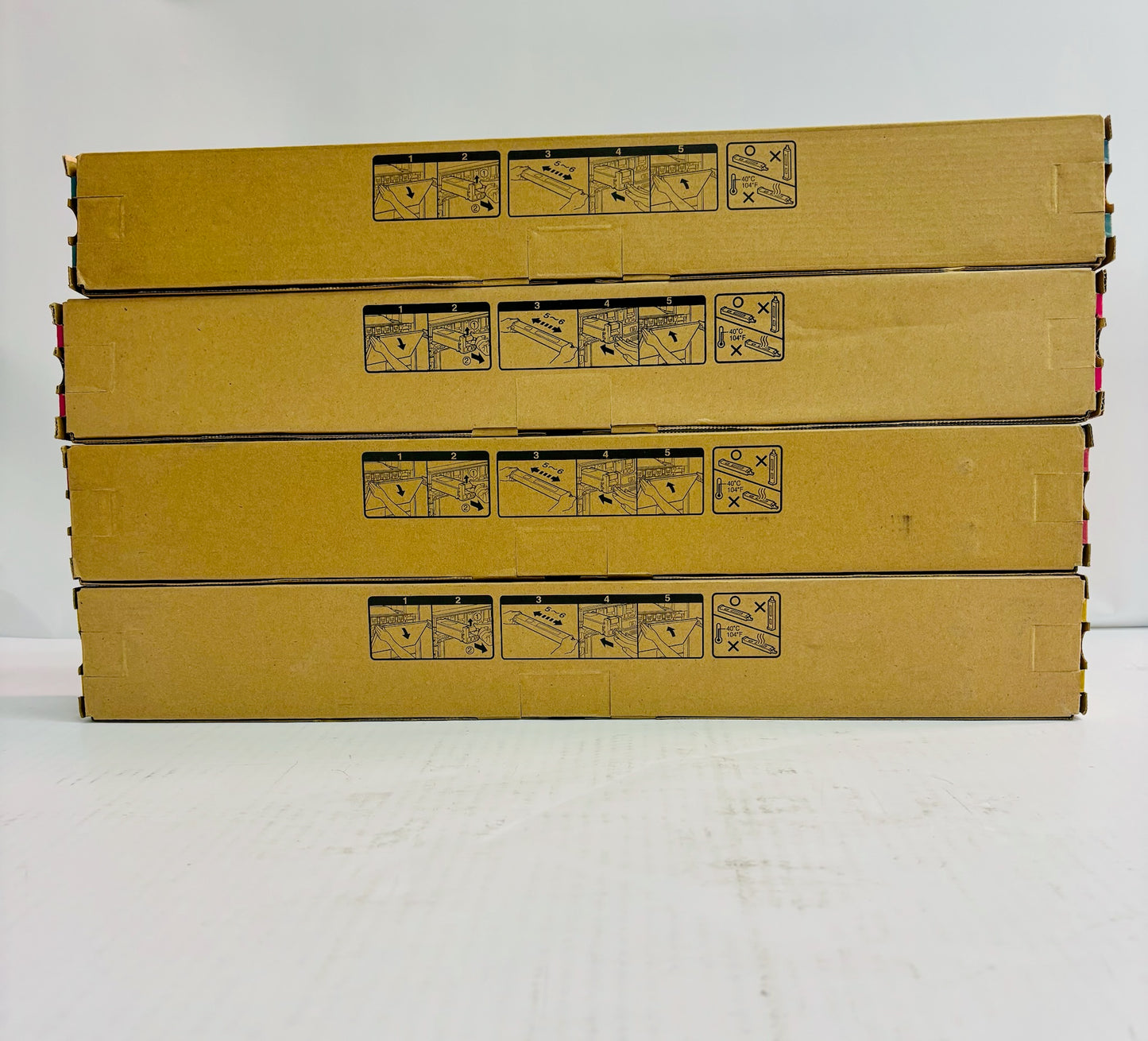 4 Genuine Sharp MX-2600N, MX-3100N Cyan, Magenta & Yellow Toner MX-31NT CMY