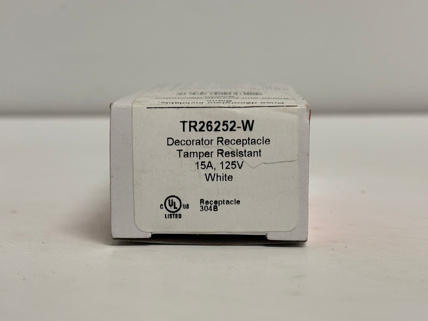 7 PK Legrand TR26252-W 15A 125V Tamper-Resistant Decorator Duplex Receptacle, White