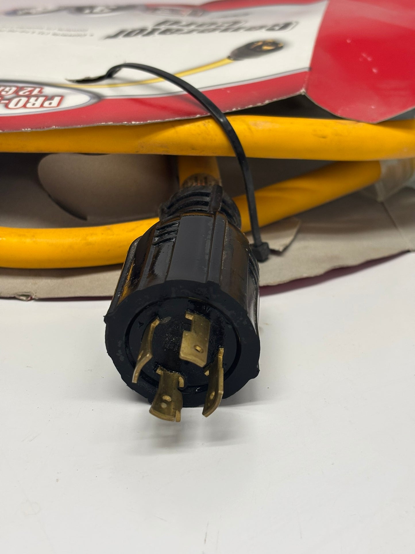 Coleman Cable  019248802 Generator Power Cord Adapter 12/4 STOW 250 V 3 ft. L Yellow