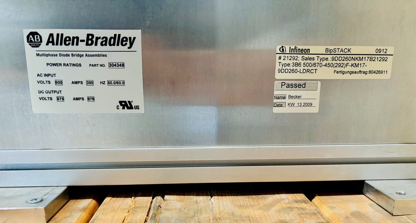 Allen-Bradley 304348 SP-304348 Diode Bridge Assembly for Industrial Drives