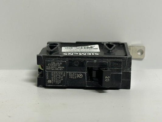 Siemens B120 20 Amp Single-Pole Circuit Breaker – Type B, 120V