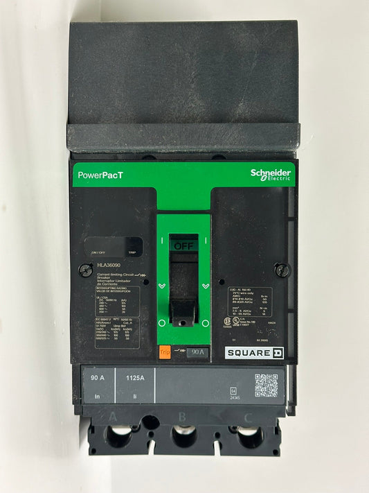 Schneider Square D HLA36090 90A 3-Pole Circuit Breaker, 600V