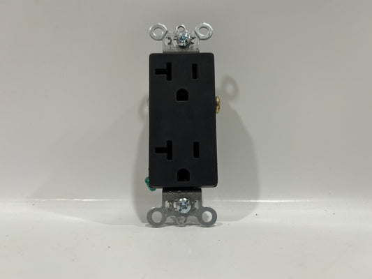 10 PK Legrand 26352-BK 20A Tamper-Resistant Decorator Receptacle, Black, 125V
