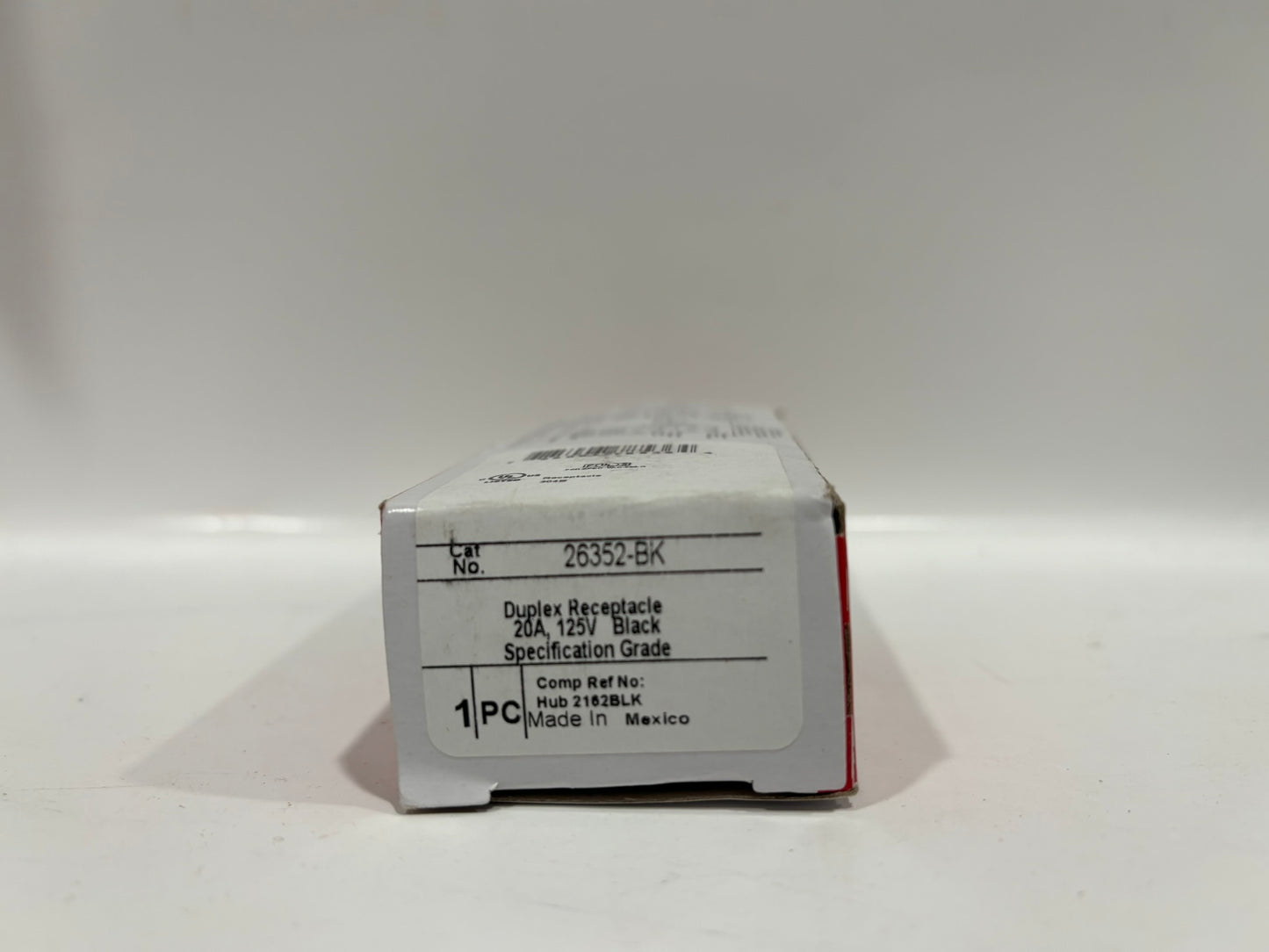 10 PK Legrand 26352-BK 20A Tamper-Resistant Decorator Receptacle, Black, 125V