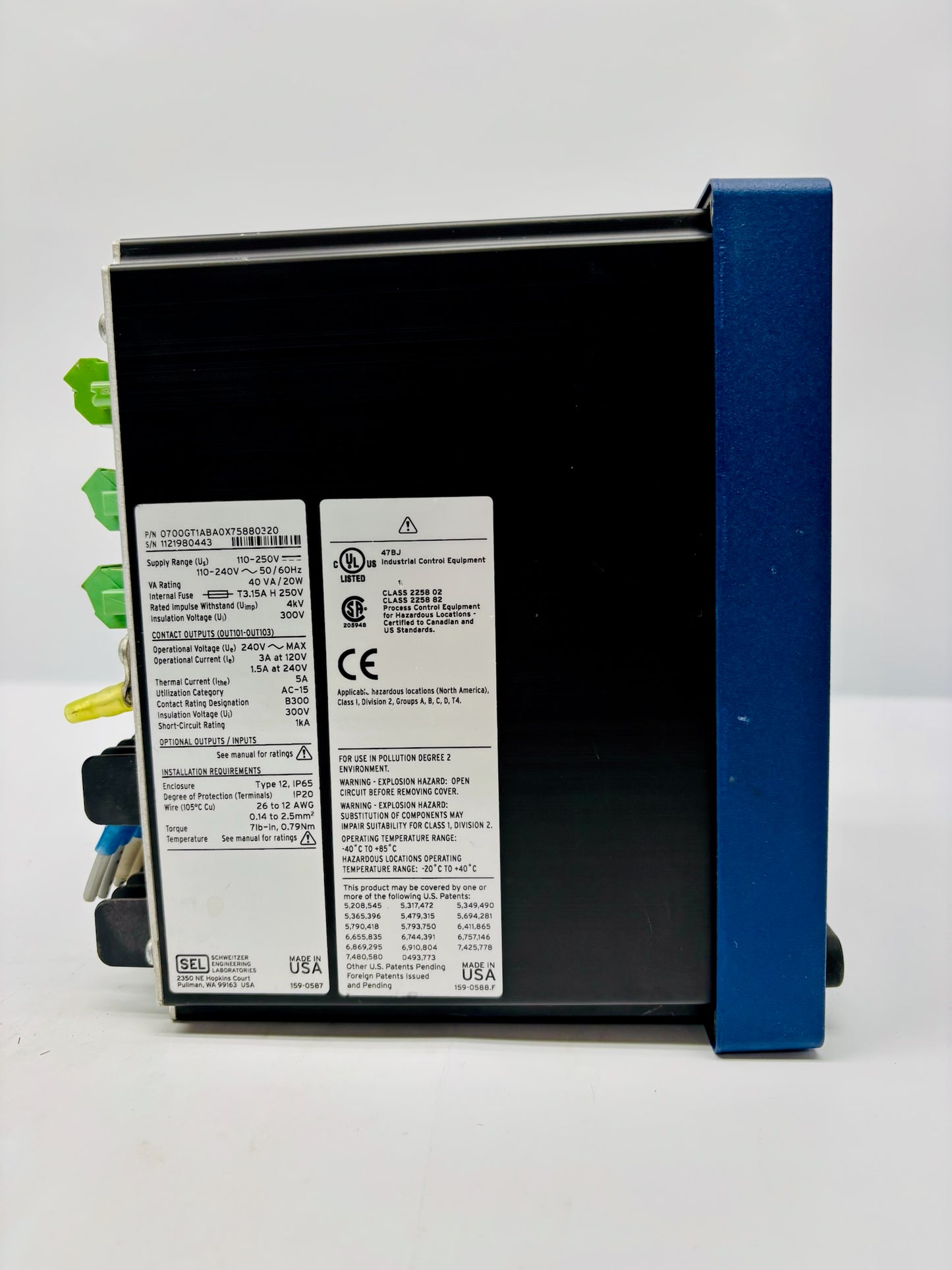Schweitzer SEL-700G Generator Protection Relay