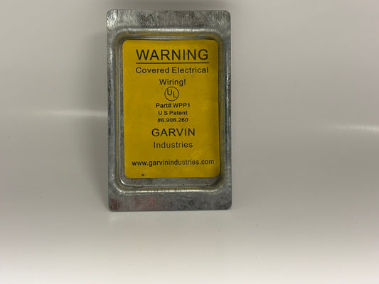 55 PK Garvin WPP1 1-Gang Steel Wire and Device Protection Plate, Galvanized