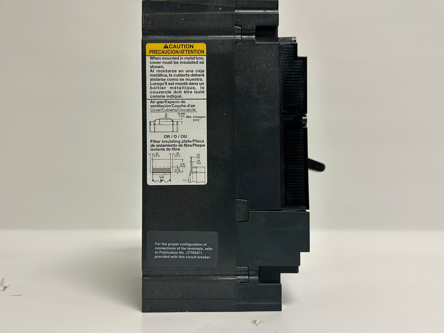 New Square D HDL36125 125A 3-Pole 600V Molded Case Circuit Breaker
