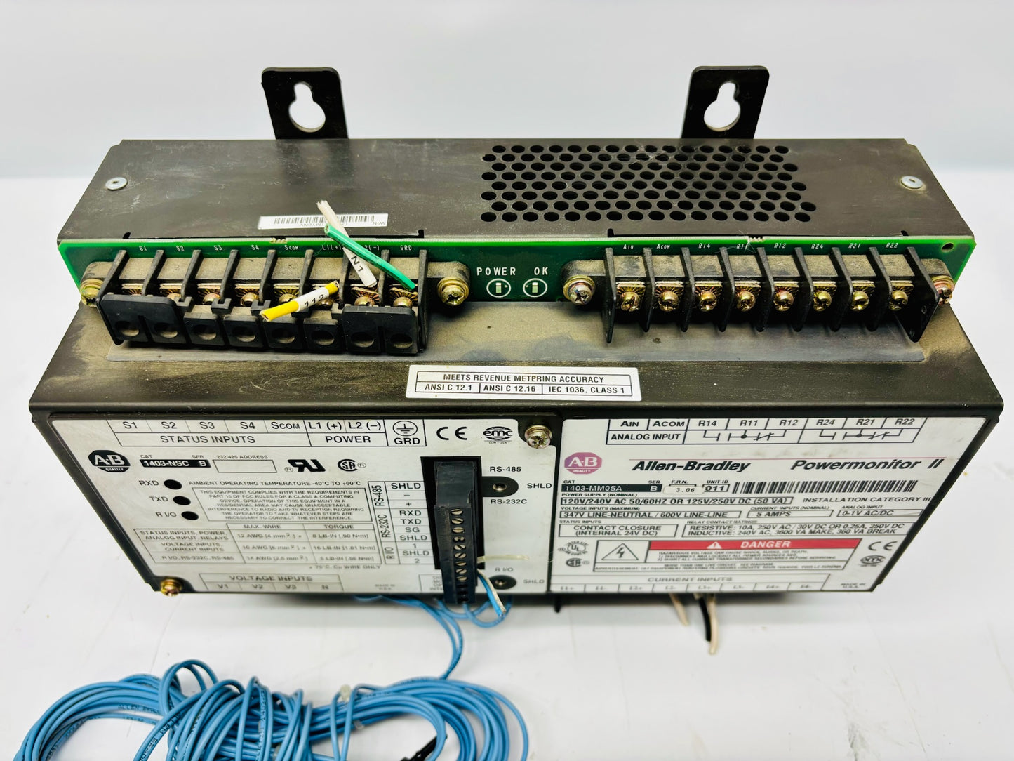 Allen Bradley 1403-MM05A Powermonitor II Master Module 120–240V AC 50/60 HZ