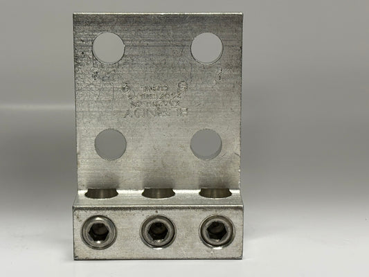 Burndy K3A29U‑4N Universal 3‑Conductor Lug, 6 AWG–250 kcmil, 1/2″ Stud