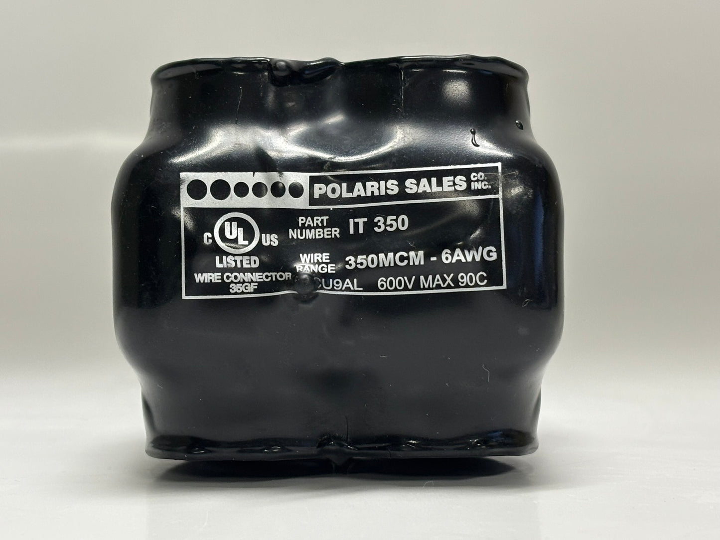 2 PK Polaris IT‑350 2-Port Pre‑Insulated Connector, 350 MCM–10 AWG, 600 V