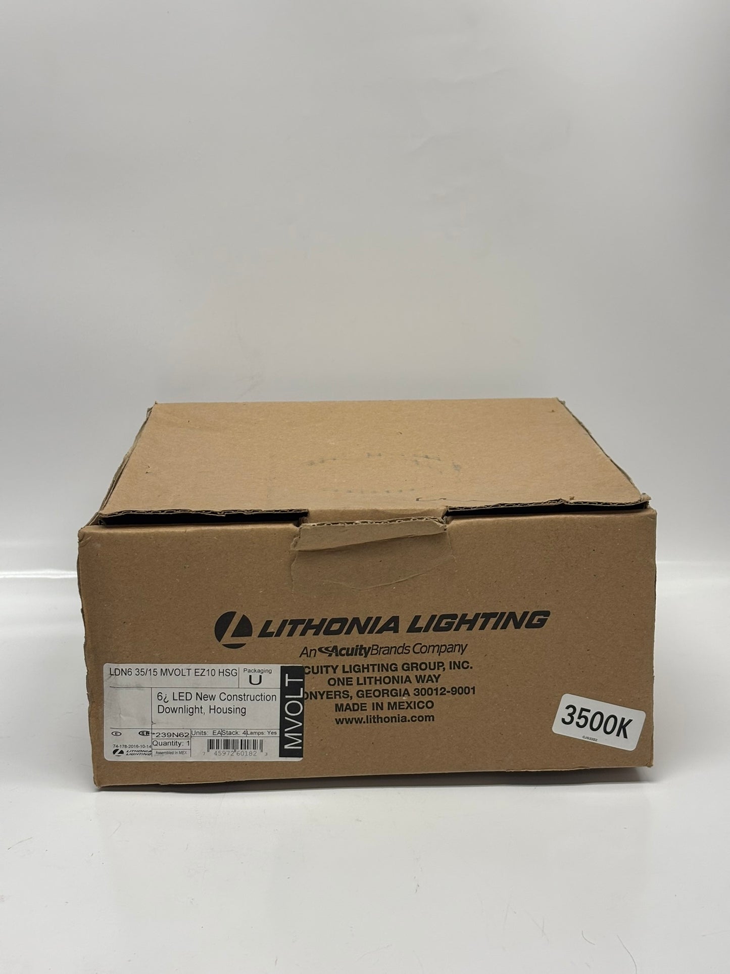 Acuity LDN6-35/15-MVOLT-EZ10-HSG Lithonia Lighting 6 inch Downlight LED 20 Watts 3500K 1500 Lumens