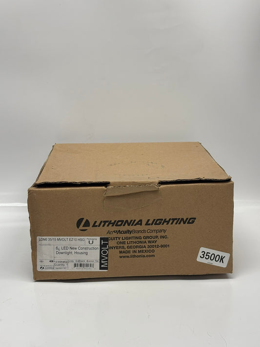 Acuity LDN6-35/15-MVOLT-EZ10-HSG Lithonia Lighting 6 inch Downlight LED 20 Watts 3500K 1500 Lumens
