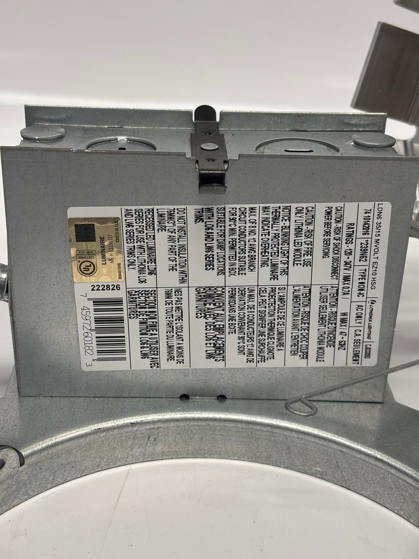 Acuity LDN6-35/15-MVOLT-EZ10-HSG Lithonia Lighting 6 inch Downlight LED 20 Watts 3500K 1500 Lumens
