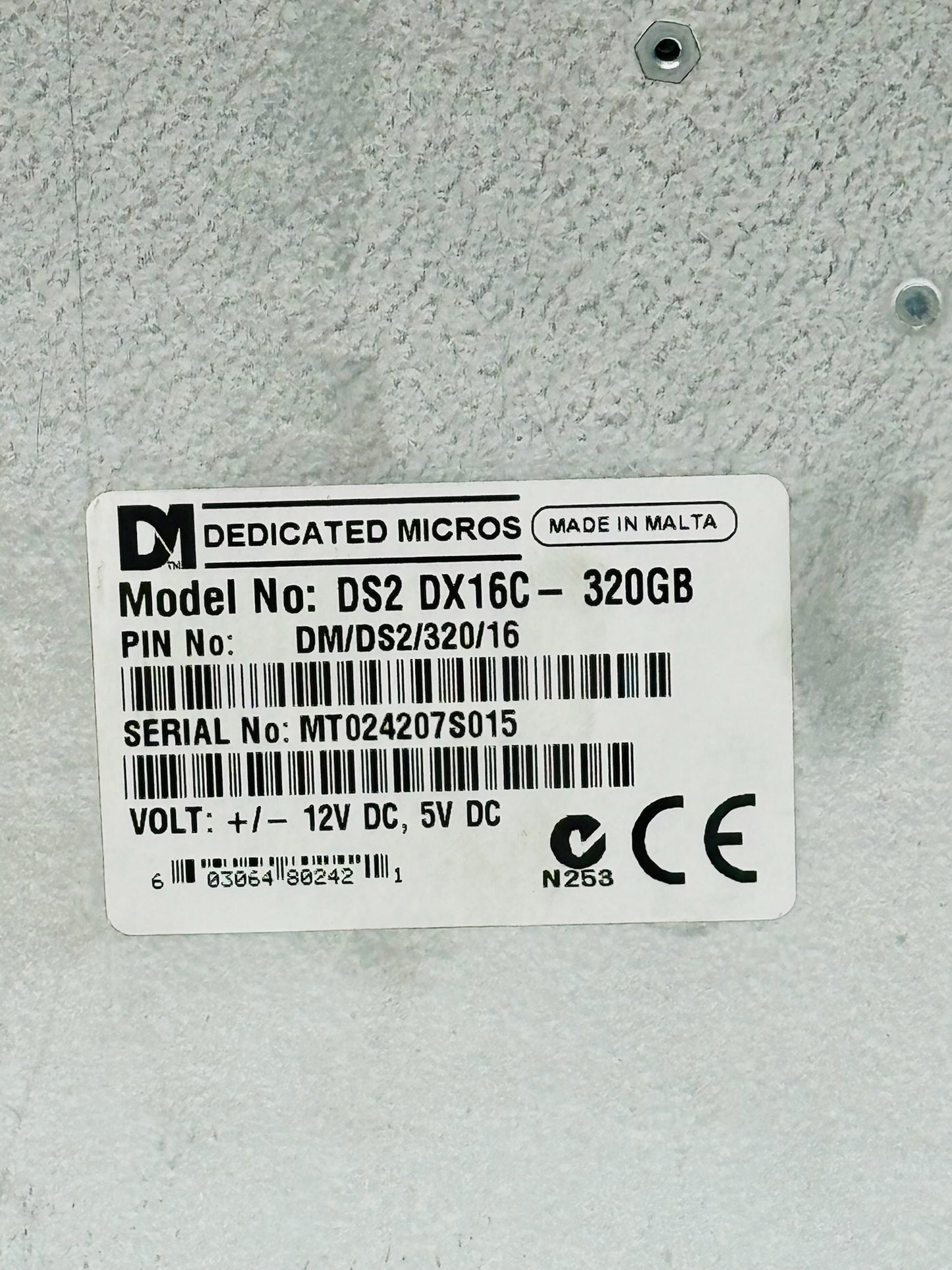 Dedicated Micros DS2 DX16C-320GB Digital Video Recorder (16-Channel, 320GB)