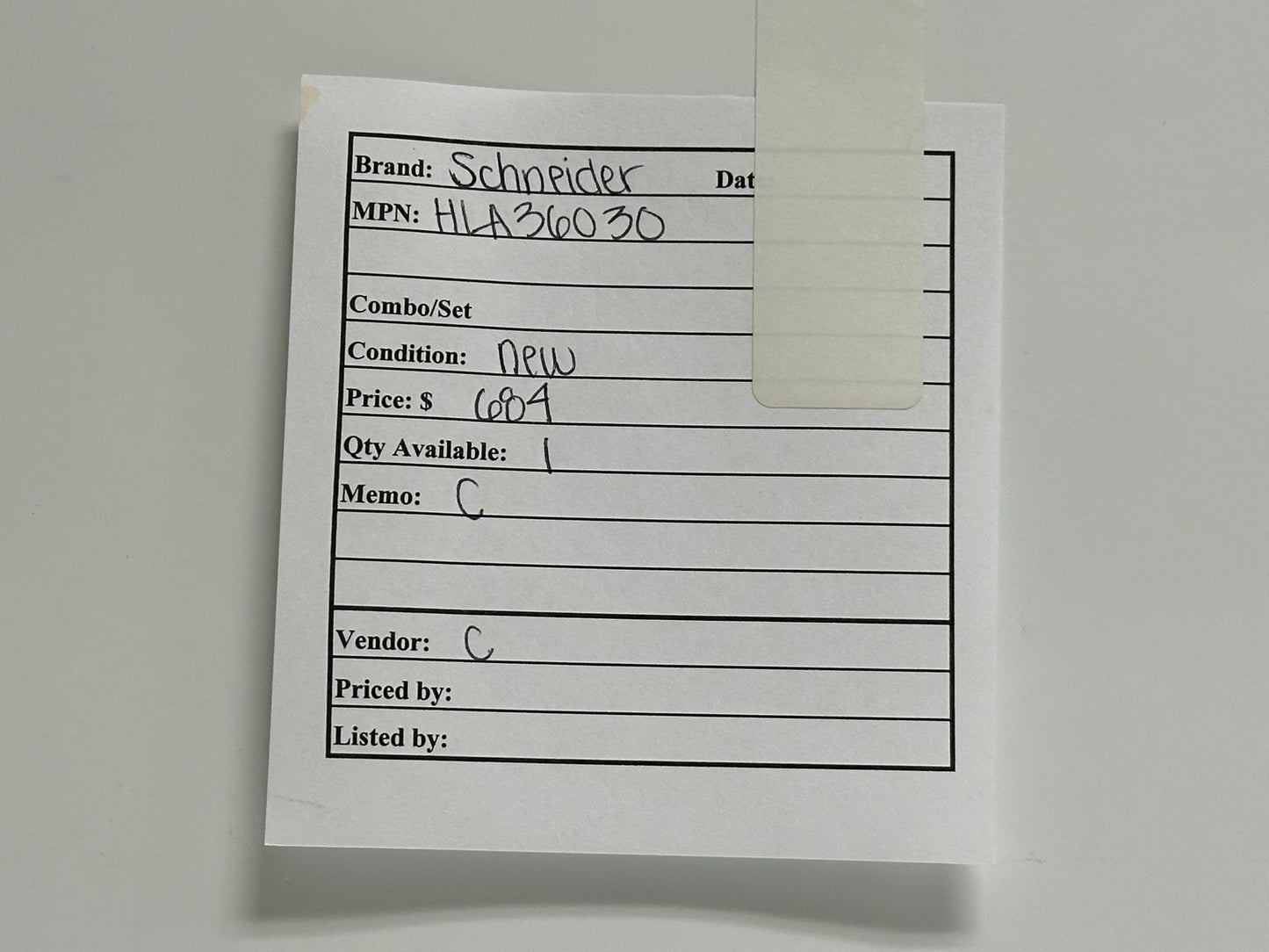 New Schneider Square D HLA36030 30A 3-Pole 600V Molded Case Circuit Breaker