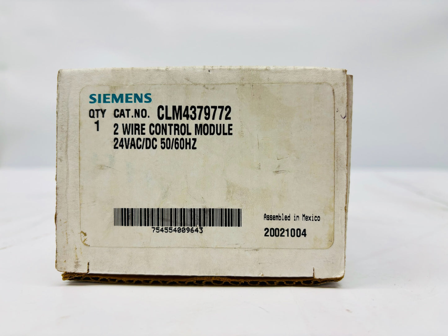 Siemens CLM4379772 24V AC/DC 2‑Wire Control Module Kit
