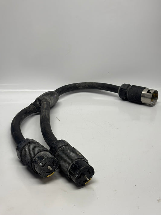 Marinco 19200008 50 Amp‚ W/ Hubbell CA Standard Twist-Lock Ends; 3-Feet 6/4 SEOOW Cable