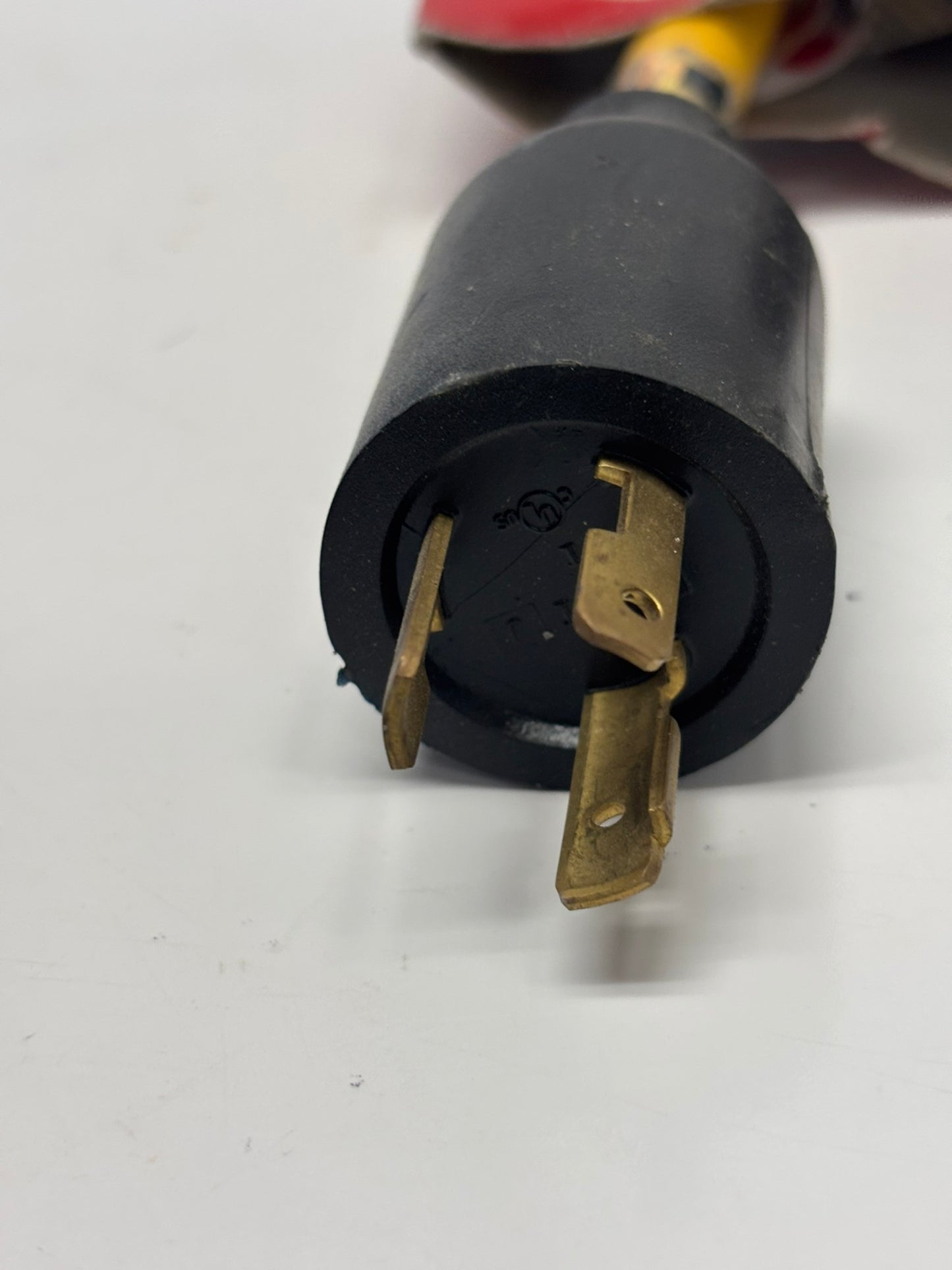2-Pack Coleman Cable, Inc. 90228802, Generator 12/3 STW 20" Yellow TWIST-TO-LOCK "Y" Adapter w/ NEMA L5-20P Black Plug and (2) L5-20 Receptacle