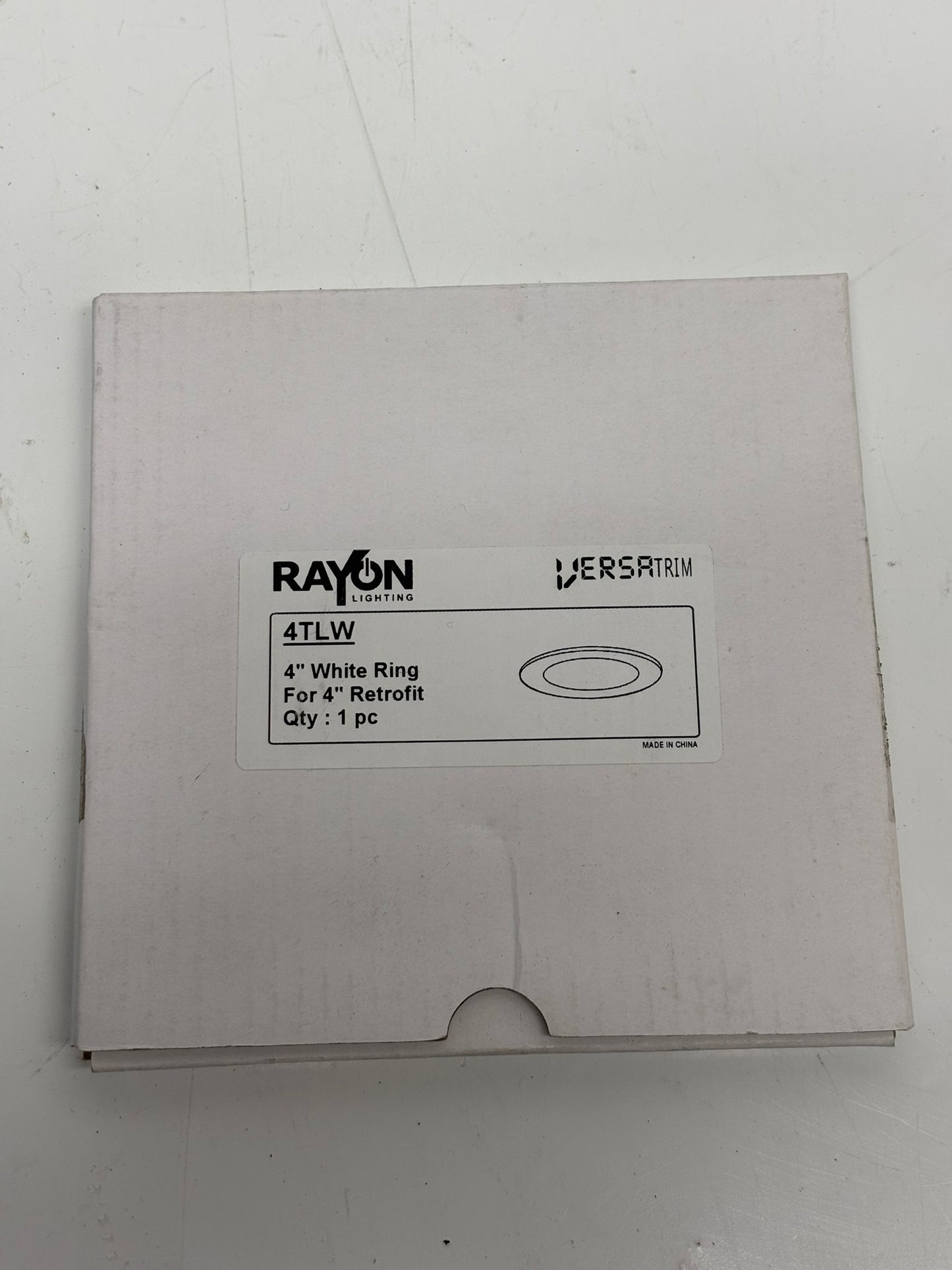 3-Pack Rayon Lighting 4TLW Versatrim 4" White Ring for 4" Retrofit