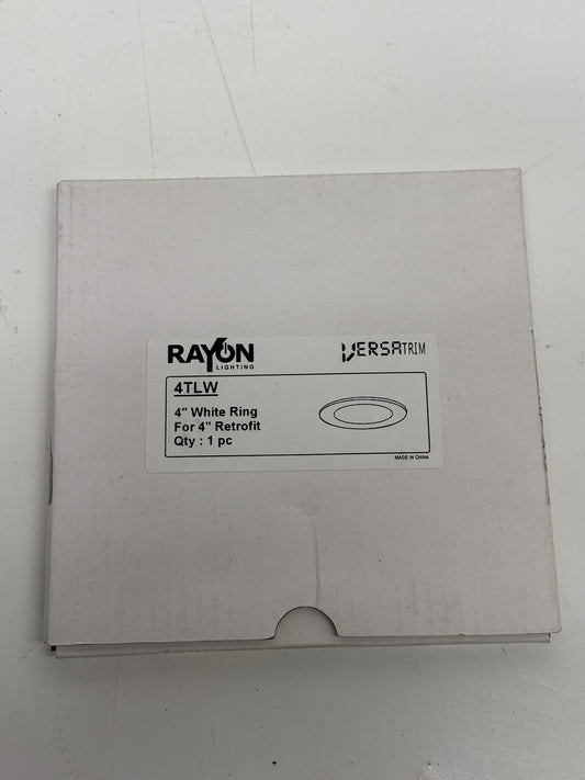 3-Pack Rayon Lighting 4TLW Versatrim 4" White Ring for 4" Retrofit