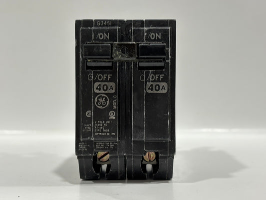 New GE Consumer & Industrials 40 AMP 3 Pole Circuit Breaker THQB32040