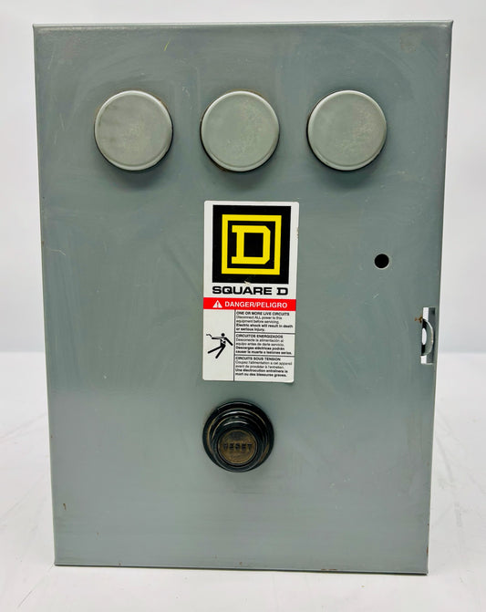 Square D NEMA Size 0 & 1 Starter, Class 8536, TypeS (Assembly Only, no motors)