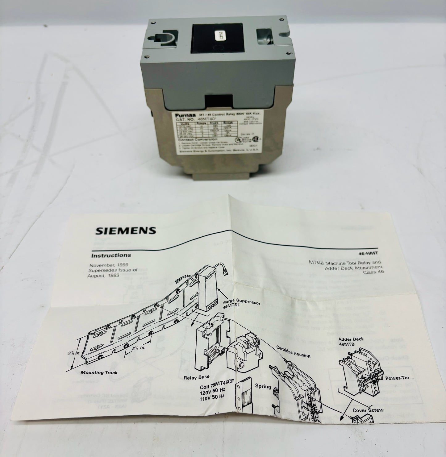 Furnas 46MT40 Industrial Control Relay